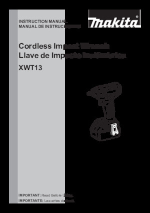 Akülü Darbeli Matkaplar ve Anahtarlar Makita XWT13ZB