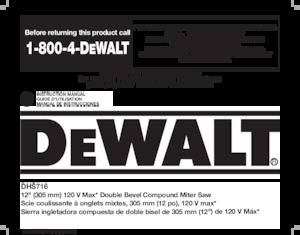 Cordless Mitre Saws DEWALT DHS716AB