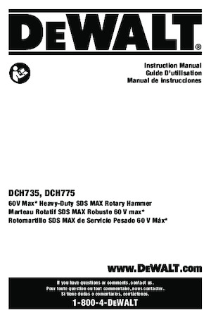 Cordless Rotary Hammers SDS DEWALT DCH735X2