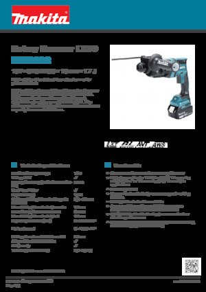 Cordless Rotary Hammers SDS Makita DHR182