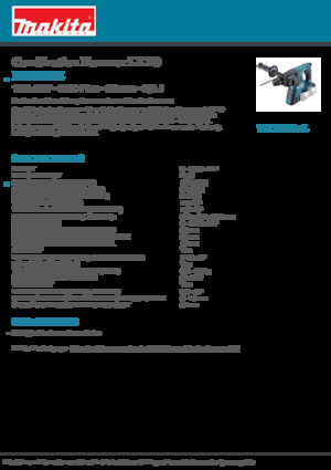 Cordless Rotary Hammers SDS Makita DHR263Z