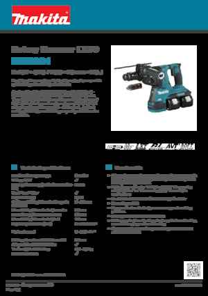 Cordless Rotary Hammers SDS Makita DHR281