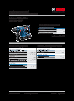 Cordless Rotary Hammers SDS Bosch GBH 18V-34 CF
