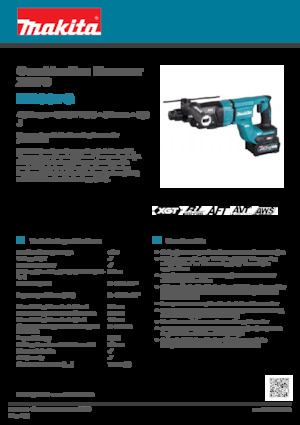 Cordless Rotary Hammers SDS Makita HR007G