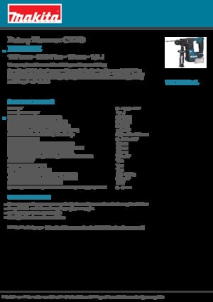 Cordless Rotary Hammers SDS Makita HR166DZ