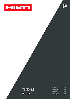 Akülü Döner Çekiçler SDS Hilti TE 30-22