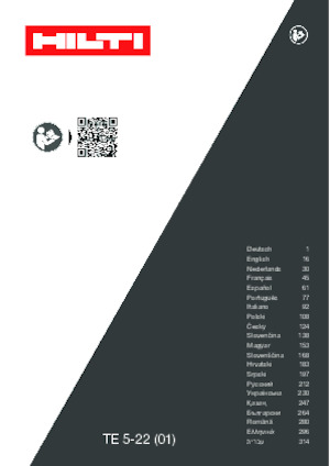 Akülü Döner Çekiçler SDS Hilti TE 5-22