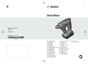 Cordless Rotary Hammers SDS Bosch Uneo Maxx