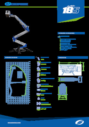 Crawler Articulating Boom Lifts Socage Raptor 18 S