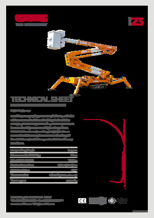Crawler Articulating Boom Lifts CMC i23