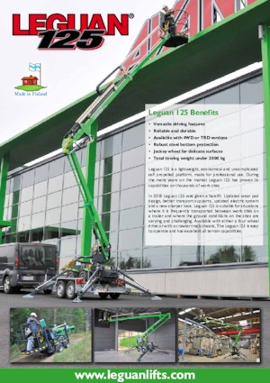 Crawler Articulating Boom Lifts Avant Tecno Leguan 125M2