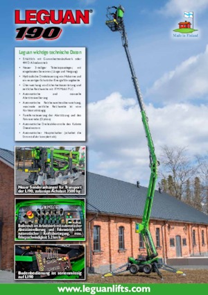 Crawler Articulating Boom Lifts Avant Tecno Leguan 190