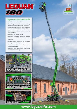 Crawler Articulating Boom Lifts Avant Tecno Leguan 190