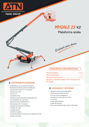 Crawler Articulating Boom Lifts ATN MYGALE 23