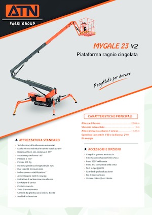 Crawler Articulating Boom Lifts ATN MYGALE 23