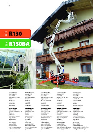 Crawler Articulating Boom Lifts Easy Lift R130