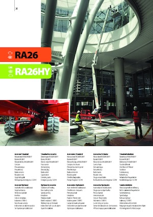 Crawler Articulating Boom Lifts Easy Lift RA26