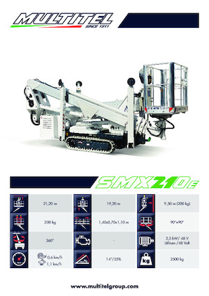 Paletli Mafsall Bomlu Asansörler Multitel SMX 210 AXON