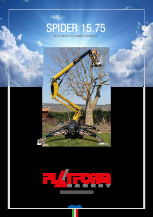 Crawler Articulating Boom Lifts Platform Basket SPIDER 15.75 E