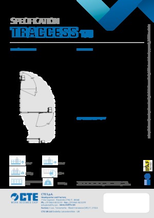 Crawler Articulating Boom Lifts CTE Traccess 170 E