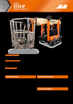 Paletli Mafsall Bomlu Asansörler JLG X13SJP