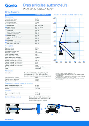 Paletli Mafsall Bomlu Asansörler Genie Z-62/40 TraX