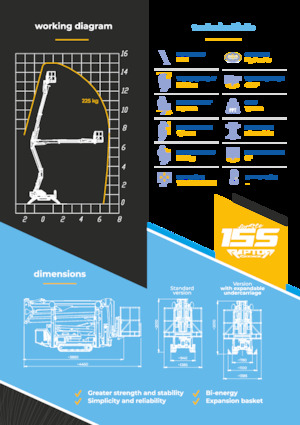 Crawler Articulating Boom Lifts Socage Raptor 15 S