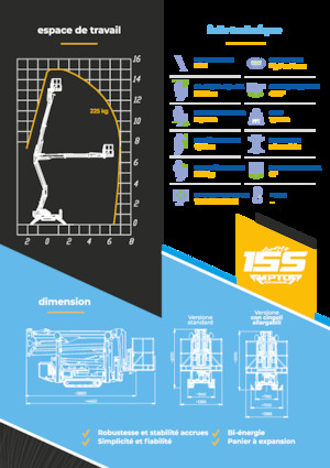Crawler Articulating Boom Lifts Socage Raptor 15 S