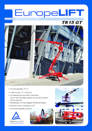 Crawler Articulating Boom Lifts EuropeLift TR 15 GT