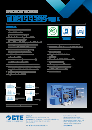 Crawler Articulating Boom Lifts CTE Traccess 160 E