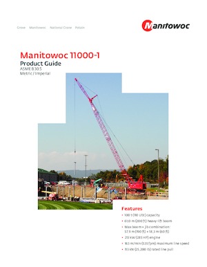 Paletli vinçler - kafes patlaması Manitowoc 11000-1