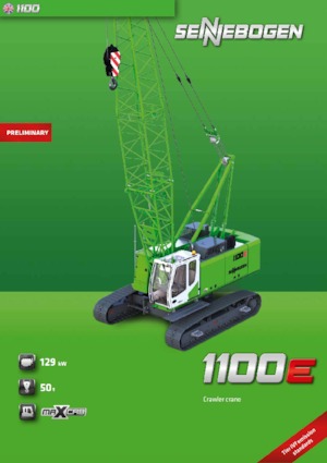 Crawler cranes - Lattice boom Sennebogen 1100E