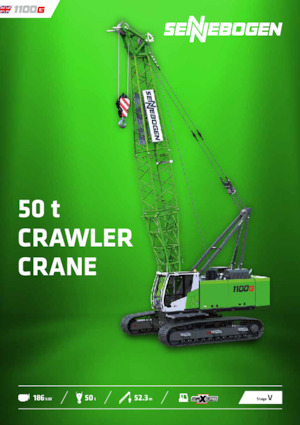 Paletli vinçler - kafes patlaması Sennebogen 1100G