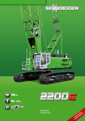 Crawler cranes - Lattice boom Sennebogen 2200E