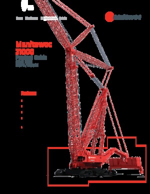 Crawler cranes - Lattice boom Manitowoc 31000