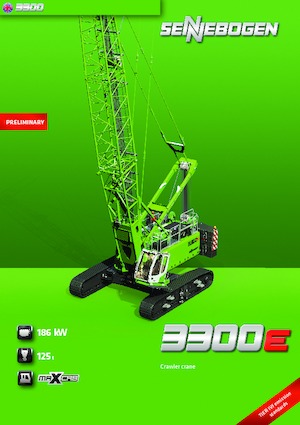 Paletli vinçler - kafes patlaması Sennebogen 3300