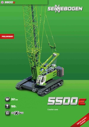 Paletli vinçler - kafes patlaması Sennebogen 5500