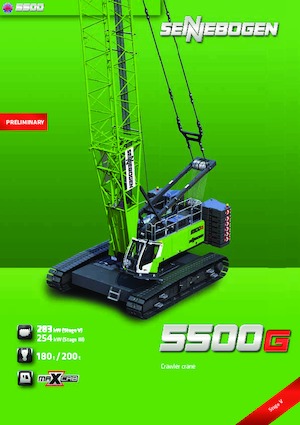 Crawler cranes - Lattice boom Sennebogen 5500G