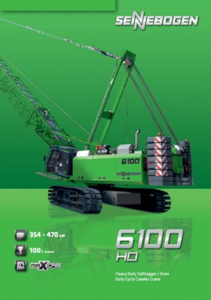 Crawler cranes - Lattice boom Sennebogen 6100 HD