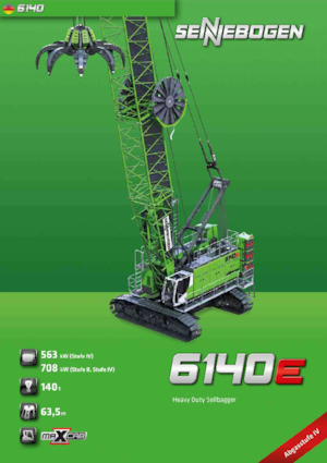 Crawler cranes - Lattice boom Sennebogen 6140E