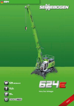 Paletli vinçler - kafes patlaması Sennebogen 624 HD