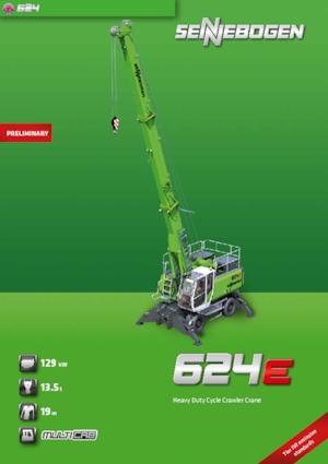 Crawler cranes - Lattice boom Sennebogen 624 HD