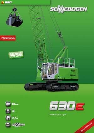 Crawler cranes - Lattice boom Sennebogen 630 HD 