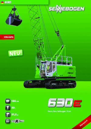 Crawler cranes - Lattice boom Sennebogen 630E
