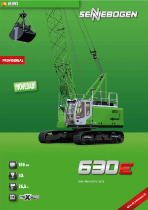 Crawler cranes - Lattice boom Sennebogen 630E