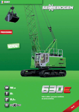 Crawler cranes - Lattice boom Sennebogen 630E