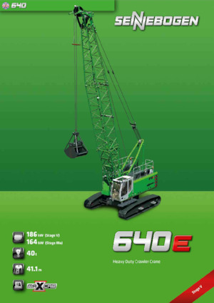 Crawler cranes - Lattice boom Sennebogen 640E