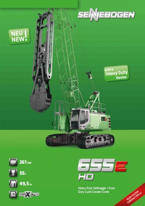 Crawler cranes - Lattice boom Sennebogen 655 HD