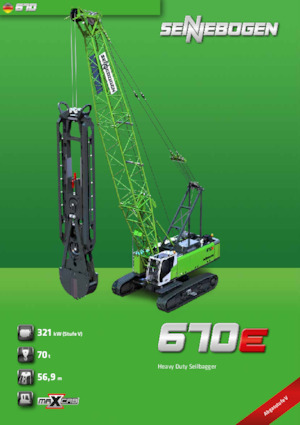 Crawler cranes - Lattice boom Sennebogen 670E
