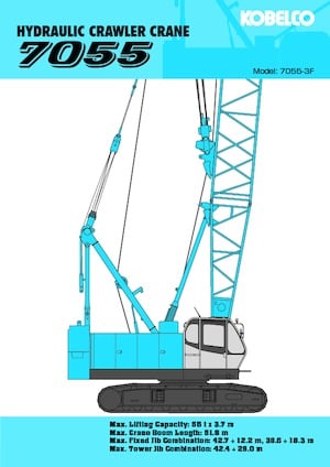 Crawler cranes - Lattice boom Kobelco 7055
